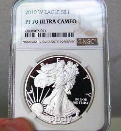 2010-W Proof Silver Eagle $1 NGC PF 70 Ultra Cameo