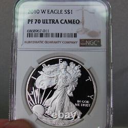 2010-W Proof Silver Eagle $1 NGC PF 70 Ultra Cameo