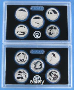 2010 thru 2017 2018 and 2019 Silver Proof America the Beautiful 50 coin Set