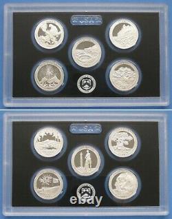 2010 thru 2018 2019 and 2020 Silver Proof America the Beautiful 55 coin Set