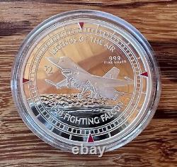 2011 Niue Legends Of The Air Set of 4 Silver Proof Coins With Boxes & COA #0326