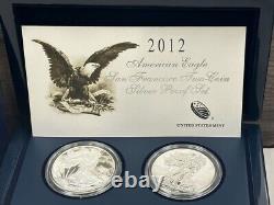 2012 American Eagle San Francisco 2 Coin Silver Proof Set