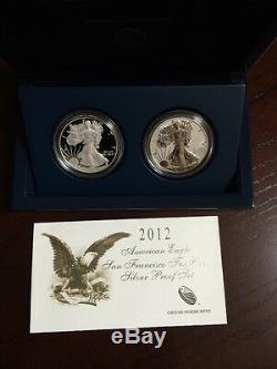 2012 American Eagle San Francisco Mint Two-Coin Silver Proof Set