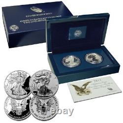 2012 American Silver Eagle San Francisco Two-Coin Set! Proof and Reverse Proof