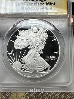 2012-S American Silver Eagle Proof ANACS PR70 DCAM Nice