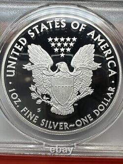 2012-S American Silver Eagle Proof ANACS PR70 DCAM Nice