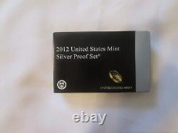 2012-S US Mint Silver Proof Set, 14 Coins, COA, OGP