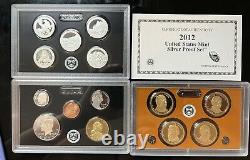 2012 US Mint Silver Proof Set withCOA