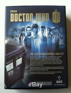 2013 Doctor Who 50th Anniversary 1/2oz Silver Proof 11 Coin Set