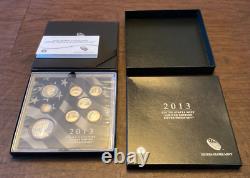 2013 US Mint Limited Edition Silver Proof Set 8 Coins with Box COA and Sleeve