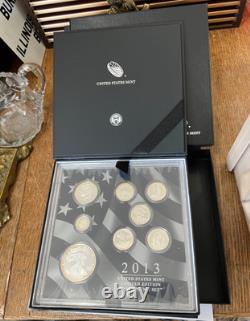 2013 United States Mint Limited Edition Silver Proof 8 Coin Set