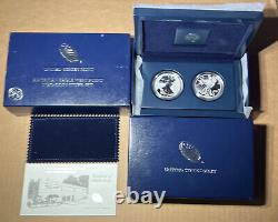 2013-W American Silver Eagle West Point 2-Coin Proof & Reverse Set with Box
