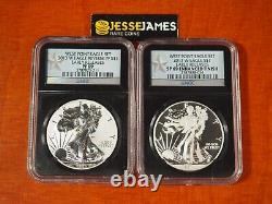 2013 W Reverse Proof Silver Eagle Ngc Pf69 & Enhanced Sp69 2 Coin West Point Set