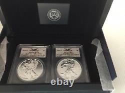 2013-W West Point American Silver Eagle Set PCGS PR69 & MS69 Free Shipping