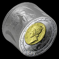 2014 Niue 3 oz Silver Fortuna Redux Mercury Cylinder Coin SKU #82086