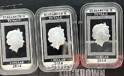 2014 Transformers 3 X 1oz. 999 Silver Proof Lenticular Coin Set withCOAs, No Box