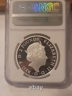 2015 £2 Proof Great Britain 1oz Silver Britannia NGC PF70 UC ER