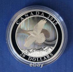 2015 Canada Silver Proof $20 coin Northern Lights The Raven in Case with COA