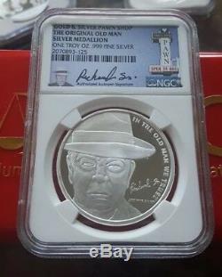 2015 Pawn Stars OLD MAN 1 troy oz. 999 Silver Round Coin NGC Certified