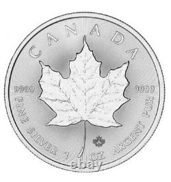 2016 Canada Reverse Proof Silver Maple Leaf 1 oz. 9999 capsule Stored. Roll Of 21