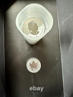 2016 Canada Reverse Proof Silver Maple Leaf 1 oz. 9999 capsule Stored. Roll Of 21