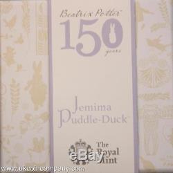 2016 Jemima Puddle Duck Silver Proof 50p Coin Beatrix Potter Series