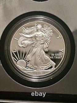 2016 Limited Edition Silver Proof Set Black Box & COA 7 Coins/ Silver Eagle Nice