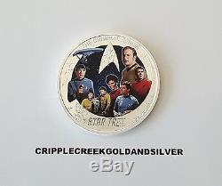 2016-P $2 Tuvalu Star Trek 50th Anniversary 2oz. 999 Silver Proof Coin