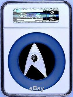 2016 Star Trek The Original Series 50th Ann 1oz Silver Proof DELTA Coin NGC PF69