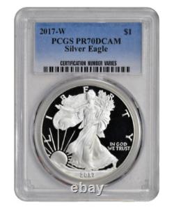 2017 American Silver Proof Eagle PCGS PR70DCAM Proof Deep Cameo Flawless