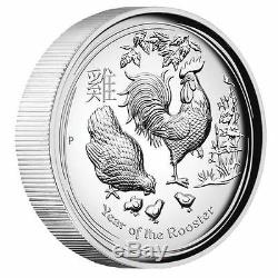 2017 Australia Lunar Year Of Rooster High Relief Proof 1oz Silver Coin NGC PF70