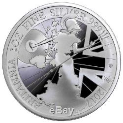 2017 Great Britain 1 oz Silver Britannia Proof £2 Coin In OGP SKU48982