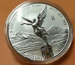 2017 Mexico Silver Libertad 5 Oz Reverse Proof coin