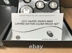 2017 US Mint Limited Edition SILVER PROOF Set 8 Coins Eagle Kennedy Quarter 17RC