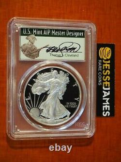 2017 W Proof Silver Eagle Pcgs Pr70 Dcam Thomas Cleveland First Day Of Issue Fdi