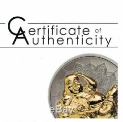 2018 $10 Palau Laughing Buddha 2oz. 999 Silver Proof Coin PCGS PR70DCAM FD