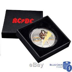 2018 $2 AC/DC High Voltage 1/2oz Silver Coloured Proof Coin
