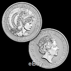 2018 2-Coin Silver 1 oz Britannia Proof/Reverse Proof Set SKU#172499