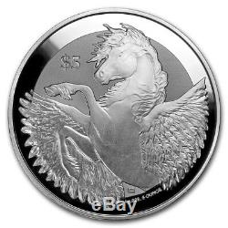 2018 5oz Pure. 999 Silver Pegasus Reverse Frosted Proof Coin $144.88