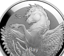 2018 5oz Pure. 999 Silver Pegasus Reverse Frosted Proof Coin $144.88