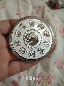 2018 Mexico 5oz Silver Libertad Reverse Proof Coin. 999 Fine Low Mint of 2,100