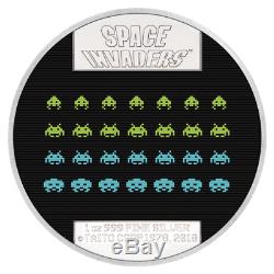 2018 Niue Space Invaders 1 oz Silver Lenticular PF $2 Coin NGC PF70 UC SKU52684