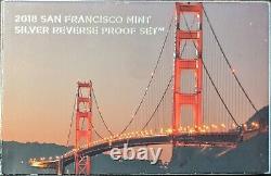 2018 S San Francisco US Mint Silver Reverse Proof 10 Coin Set