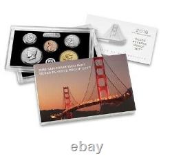 2018 San Francisco Mint Silver Reverse Proof Set 10 Coins (az2)
