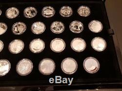 2018 Silver Proof 10p Coins By The Royal Mint Full Set A-Z in Display Case