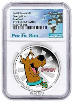 2018 Tuvalu Scooby-Doo 1 oz Silver Colorized Proof $1 Coin NGC PF70 UC SKU52812
