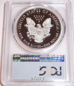 2018-W $1 PCGS PR70DCAM First Day of Issue Flag Silver Proof American Eagle FDI