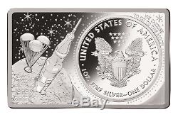 2019 3oz 50th Anniv. APOLLO 11 American Silver Eagle 999 Coin/Bar Set Box/COA