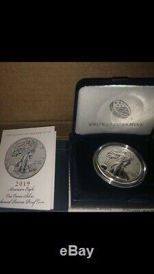 2019 American Eagle One Ounce Silver Enhanced Reverse Proof Coin 19XE