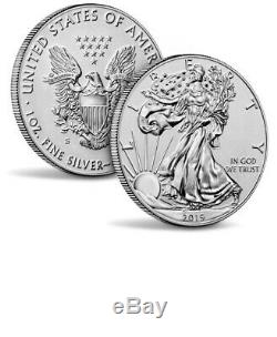 2019 American Eagle One Ounce Silver Enhanced Reverse Proof Coin 19XE